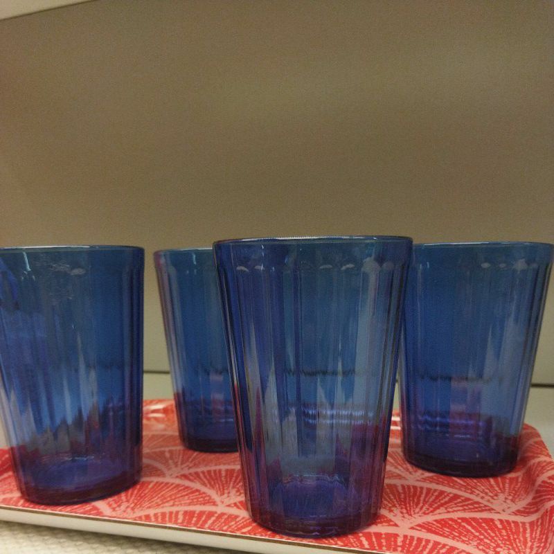 Gelas VARDAGEN Warna Biru isi 4pcs