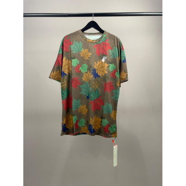 kaos pria import off white mirror quality