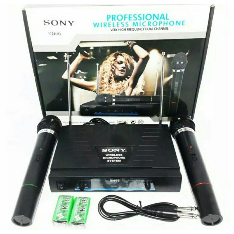 Mic Wireless Sony SN-66 -- 2buah Mic Pegang