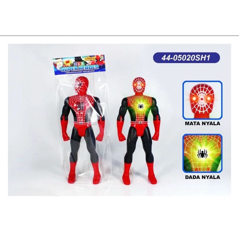 Mainan Robot Spiderman Nyala Lampu Suara