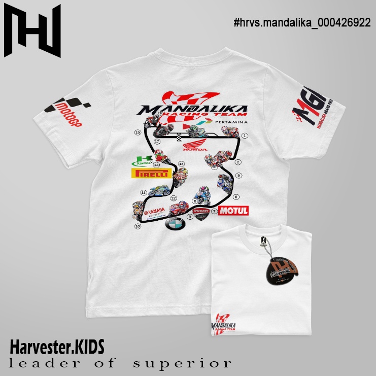 Kaos GP kaos anak laki laki kaos anak perempuan kaos mandalika GP kaos anak motor kaos motor kaos an