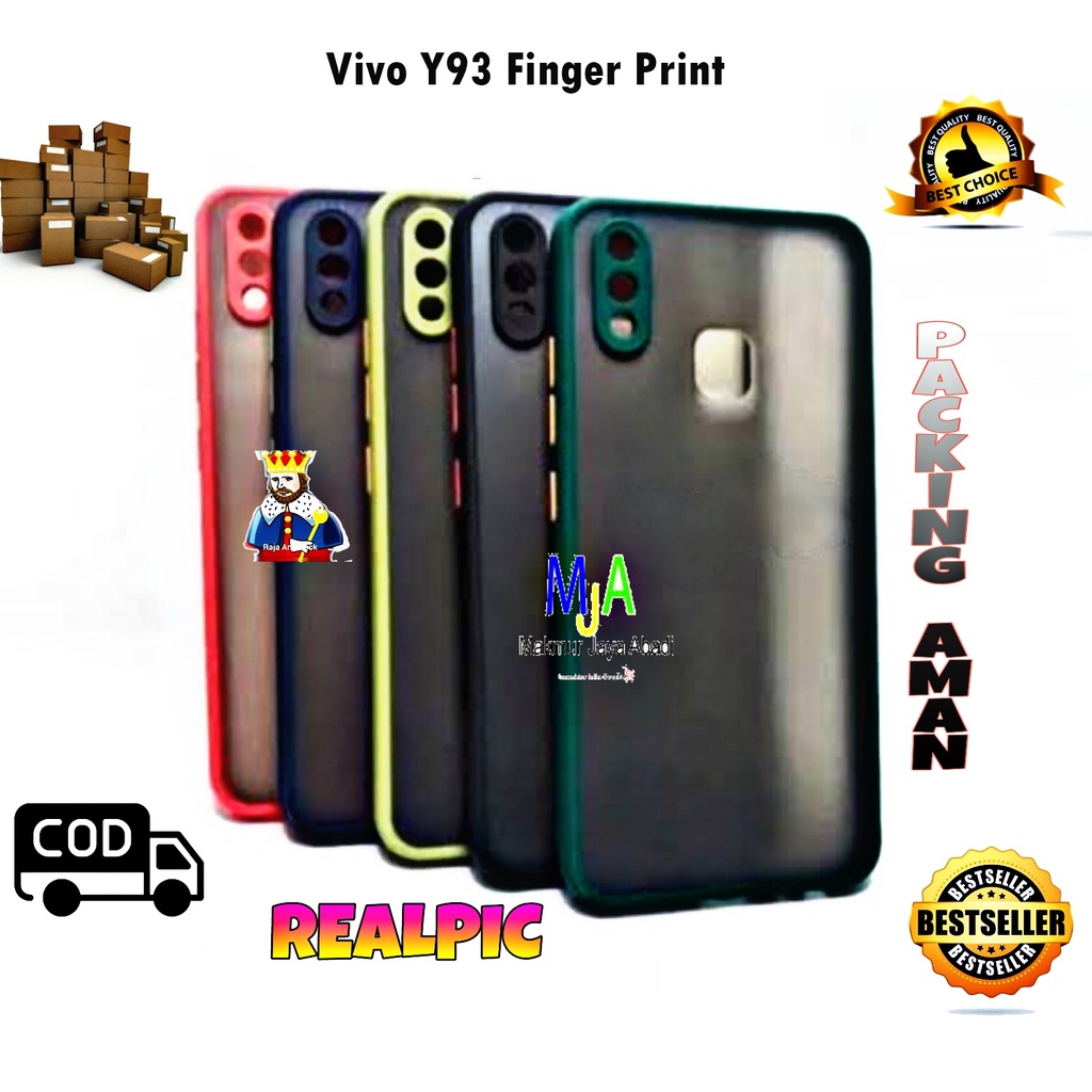 SOFTCASE VIVO Y93 FINGER PRINT - CASE MATTE FULL COLOUR MY CHOICE BUMPER CASE PELINDUNG KAMERA