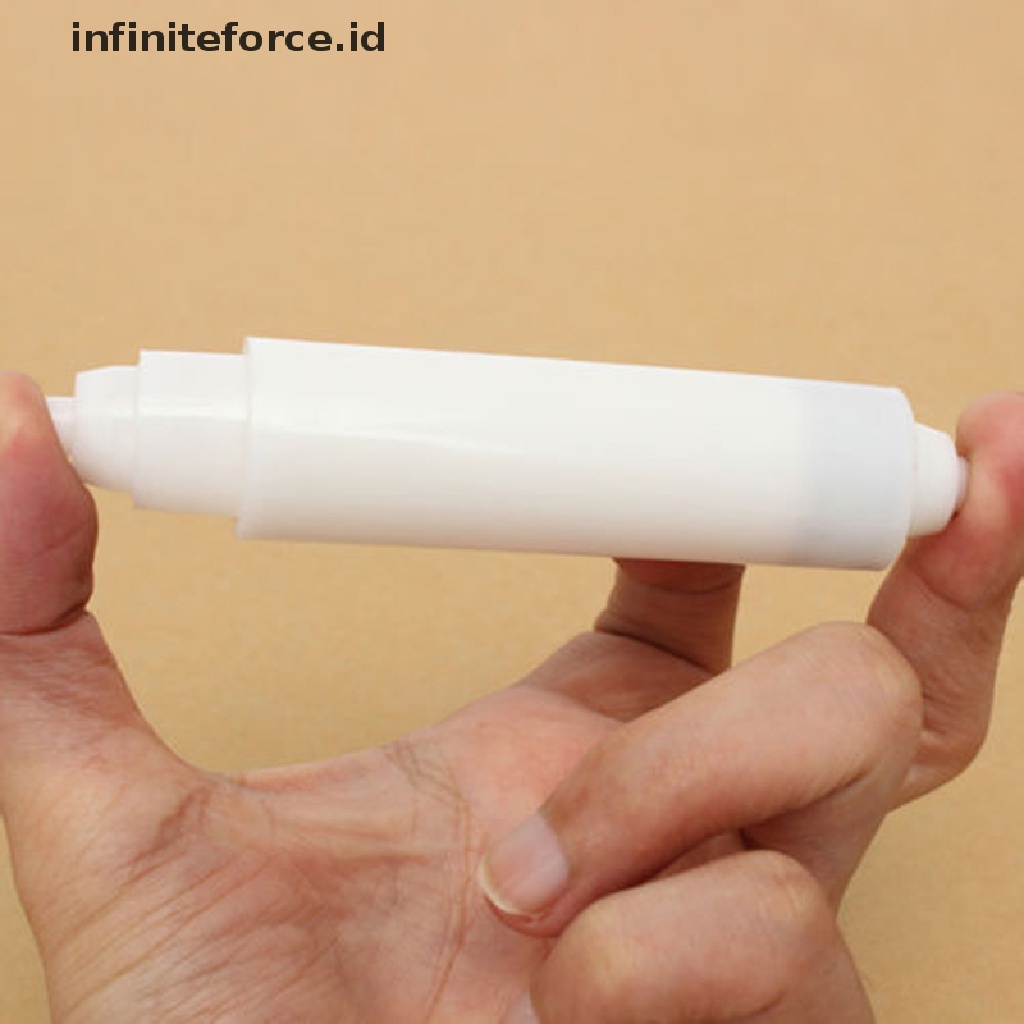 (Infiniteforce.Id) Holder Tisu Gulung Toilet Pengganti Bahan Plastik Warna Putih