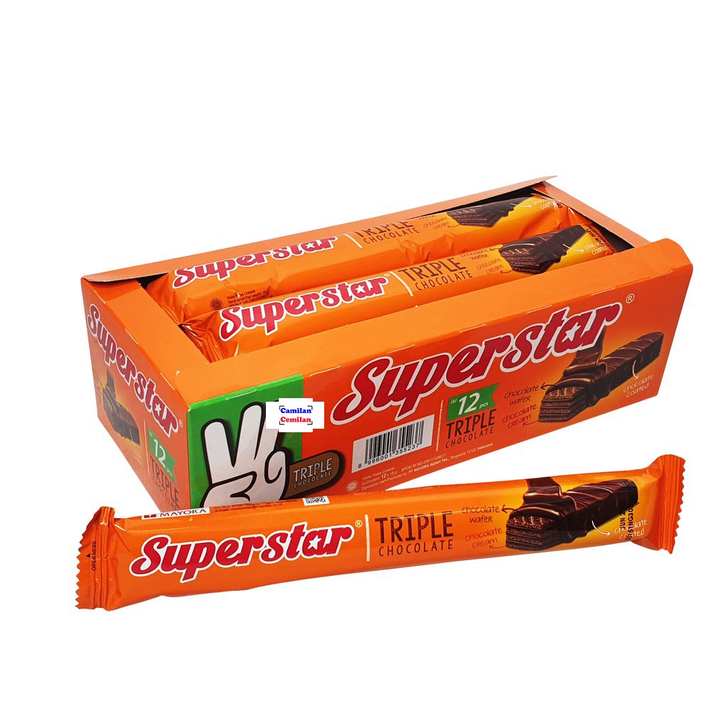 

Gooku 28 Store Superstar Roma Wafer Coklat Box Isi 20 Pcs X 16 Gr