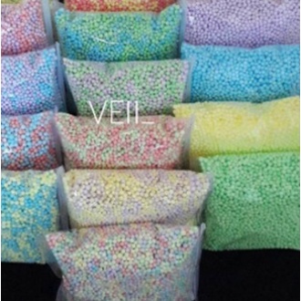 Butiran Gabus / Styrofoam salju /Gabus warna warni / Gabus salju / styrofoam butir warna