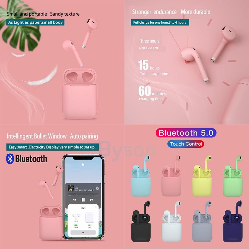 [GARANSI] ORI INPODS 12 PRO MACAROON METAL Bluetooth 5.0 Wireless TWS READY STOCK 12s