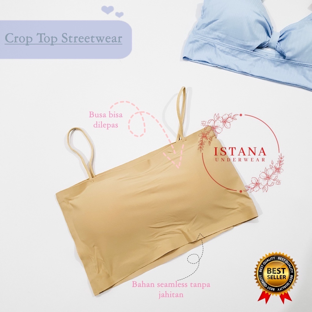 Bralet crop tube top streetwear Lydyly / Bra seamless tanpa jahitan busa bisa dilepas