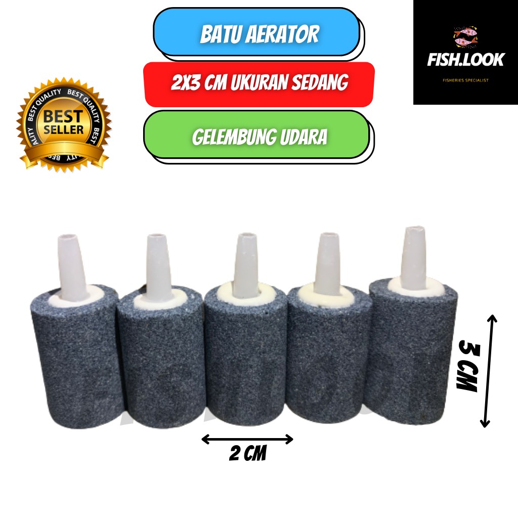 Batu Aerator 2 X 3 CM - Batu Aerator Besar Aerasi - Batu Gelembung Udara