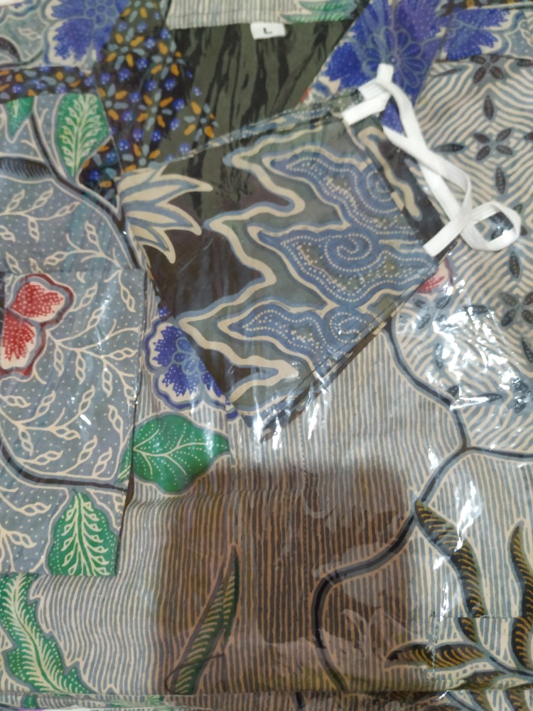 Batik Gantari Abu Full Furing Katun Halus Primisima Size M-xxl Asli Solo