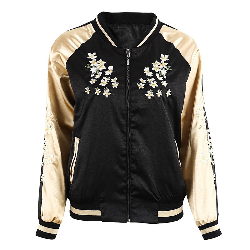 Jaket Sukajan Jepang Burung Bangau Flower New baru Souvenir Jacket Big SIze Yakuza japan japanese