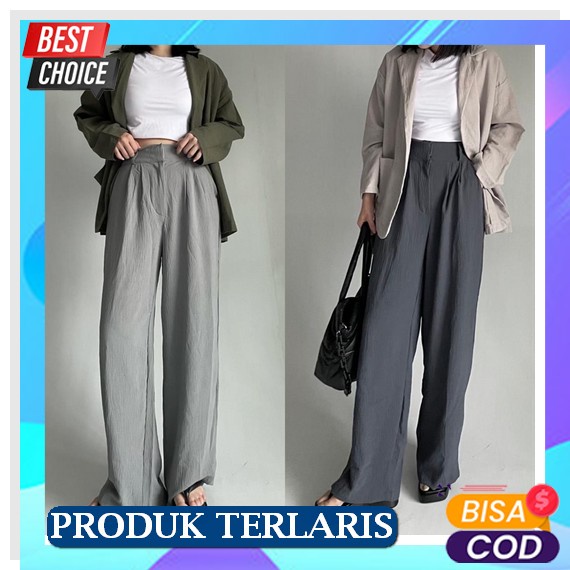 Fahira Kulot Bo Bahan Kain Manggo Crepe Celana Wanita Model Terbaru Bawahan Wanita Celana Kulot Wani