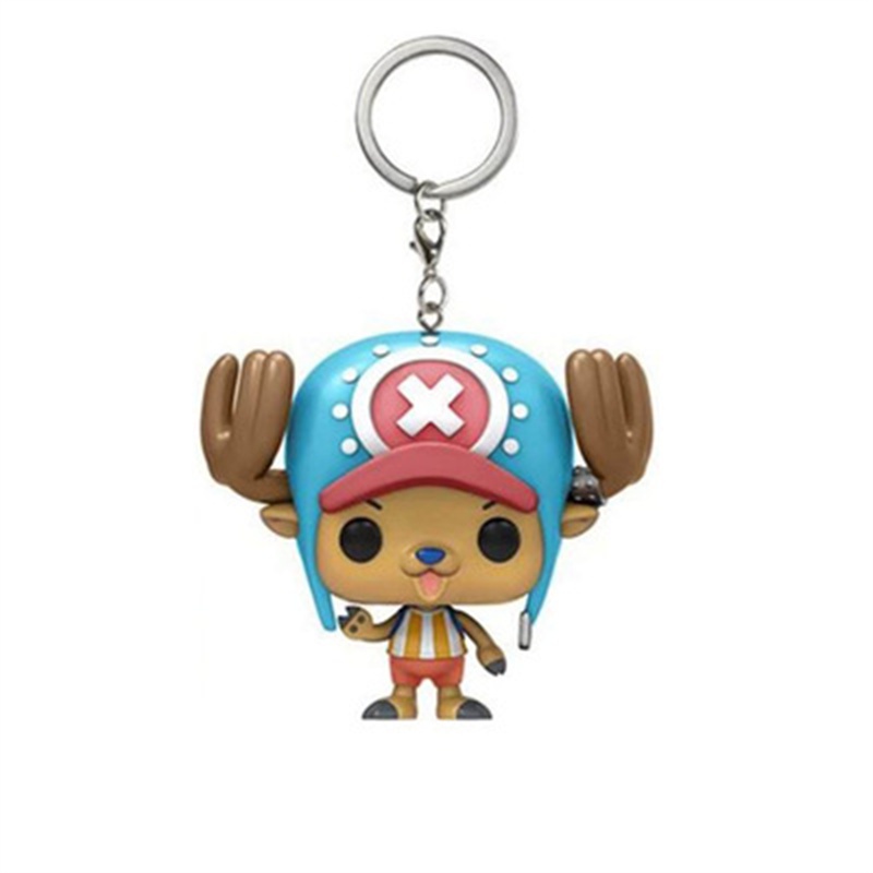 Gantungan Kunci Funko POP ONE PIECE Bahan PVC Untuk Hadiah