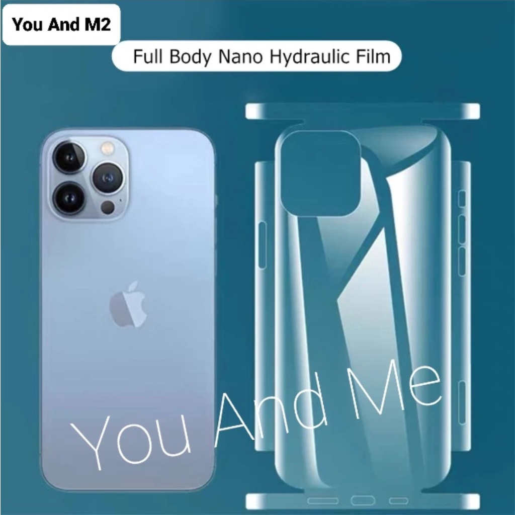 (New Seller)SUIT Hydrogel CLEAR BACK TO SIDE XIAOMI Mi 11-PRO-ULTRA Mi11-LITE Mi-11T Mi11T-PRO Mi 10-PRO Mi-10S-Mi-10T Mi10T-PRO (BELAKANG SAMPAI SAMPING Atas Bawah) Hidrogel BEST Jelly Full Cover/Anti Gores Bening/Lapisan NANO TPU FIlm/Hydro Bagian t 5G