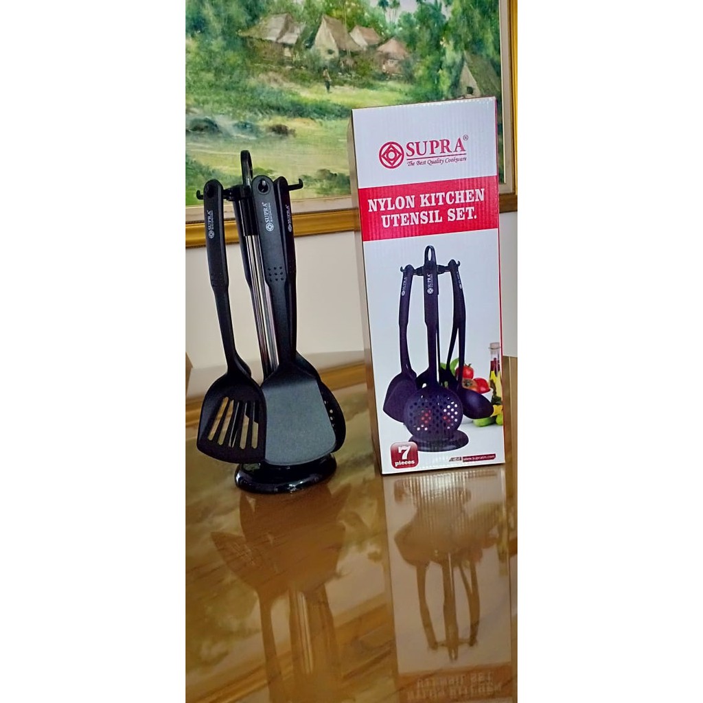 Spatula Utensil Set Supra 7 Pcs / Nylon Kitchen Utensil Set