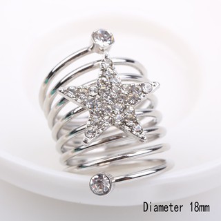 Cincin Model Spiral Terbuka Desain  Bintang Tulisan  Love 