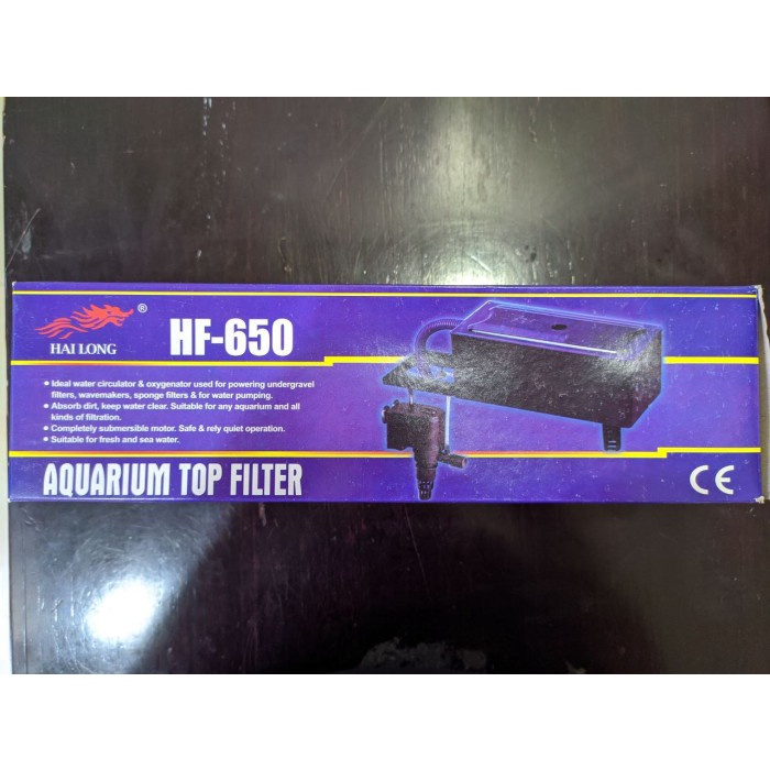 HaiLong Top Filter Aquarium HF-650 / Filter Atas 3in1 / Filter Komplit