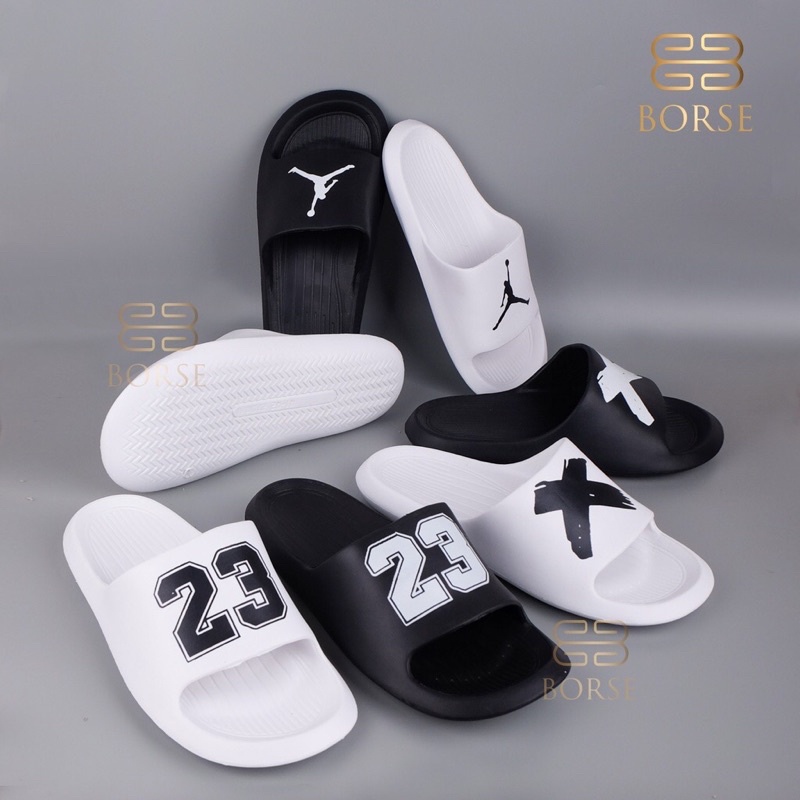 Sandal JORDAN - OFF WHITE - 23 /Sandal Selop Karet Pria Cowok Keren/ Sandal Fashion Pria/ Sandal Rum