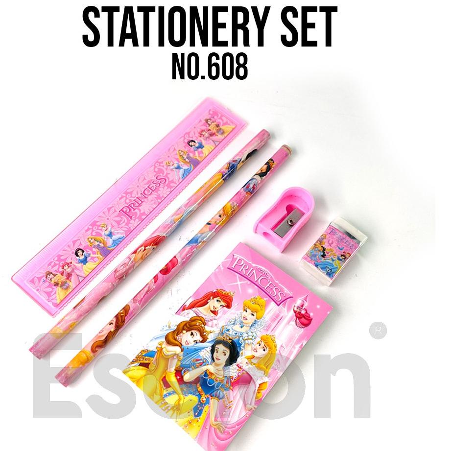 

(PROMO 9MA73) Paket alat tulis 6in1 NOTES / Alat tulis set karakter / Stationery set + NOTES 608 ✵