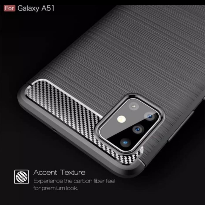 SALE Case HP Carbon Soft Samsung Galaxy A51 Kondom NEW ARZ