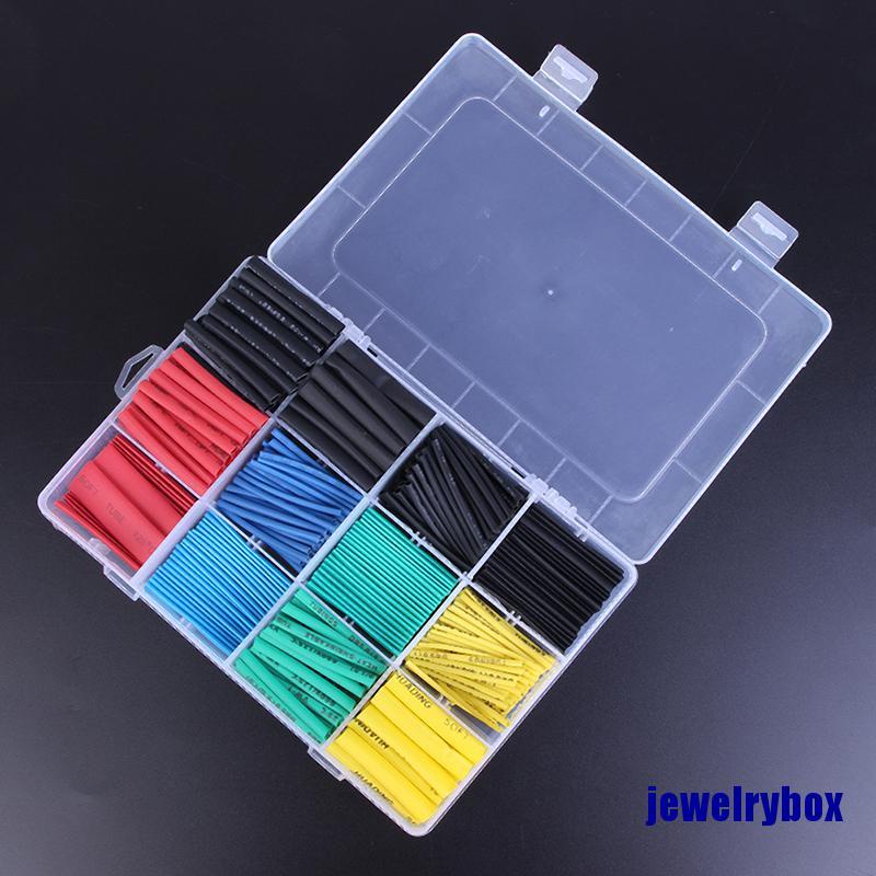 530pcs Tabung Pembungkus Kabel Kawat 2: 1 Heat Shrink