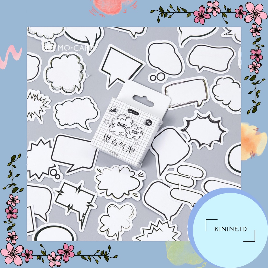 

45pcs Sticker Bubble Kawaii | Sticker Bujo Decor