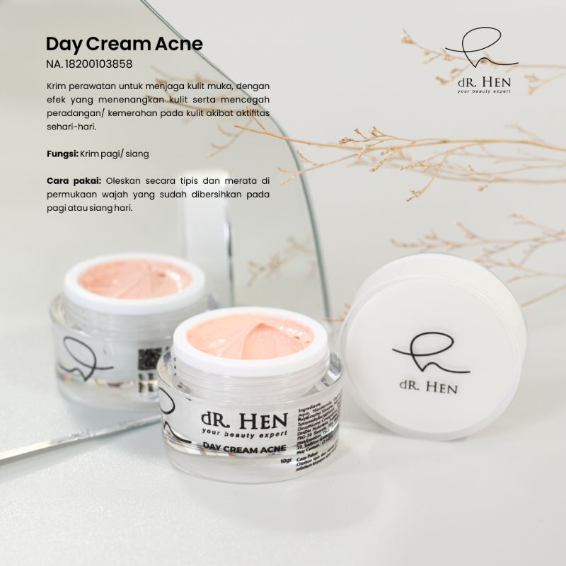DR HEN DAY CREAM ACNE DAY CREAM WHITENING SKINCARE AMAN SKINCARE BPOM SKINCARE ALAMI