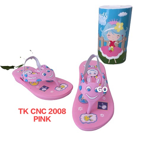 gos  NEW ERA TK CNC 2008 Sandal Jepit Karet Anak Perempuan Anti Slip Sendal Karakter Anak Original