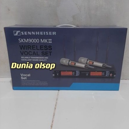 mic wireles SENNHEISER SKM 9000 MK II bisa ubah frequensi dual handle the vocal artist