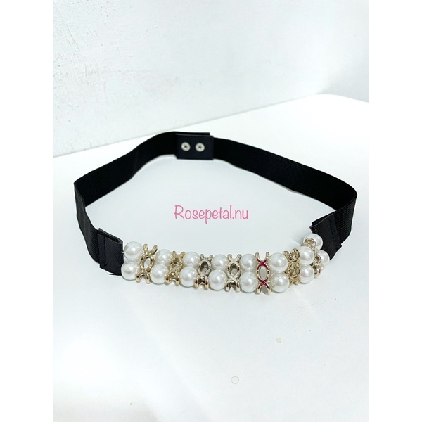 obi pearl mutiara / ikat pinggang obi mutiara / gesper karet