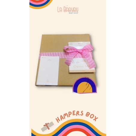 

box gift / box hampers additional free kartu ucapan