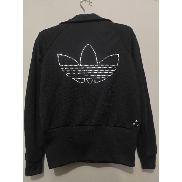 jaket tracktop adidas women gliter second brand big logo
