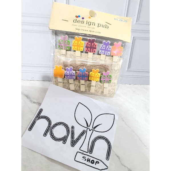 JEPITAN KAYU FOTO/WOODEN CLIP/PHOTO KLIP-Kado