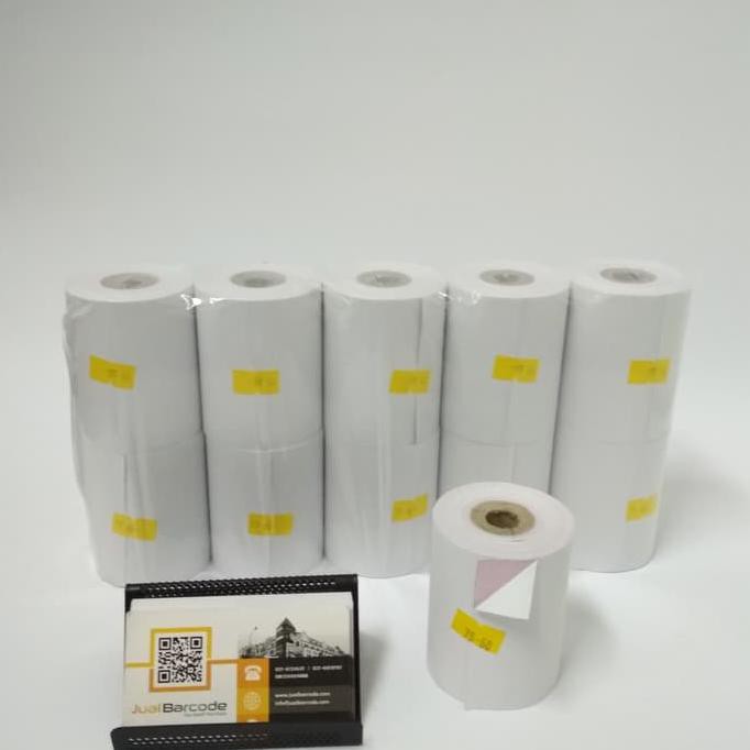 

Buruan Serbu] 1 Slop | Kertas Struk Hvs 2Ply 75X60 Printer Kasir Dot Matrix 75X60Mm