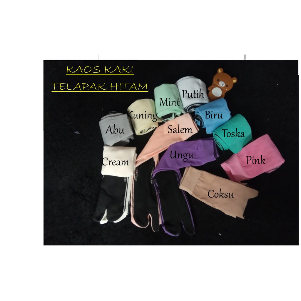 kaos kaki muslim telapak hitam | Shopee Indonesia