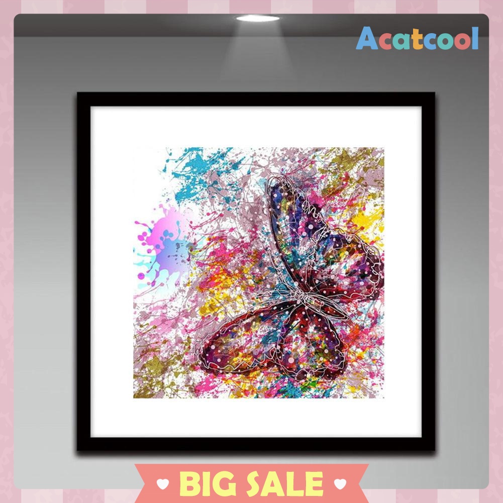 Butterfly 5D Full Drill Diamond Painting Embroidery DIY Cross Stitch Decor