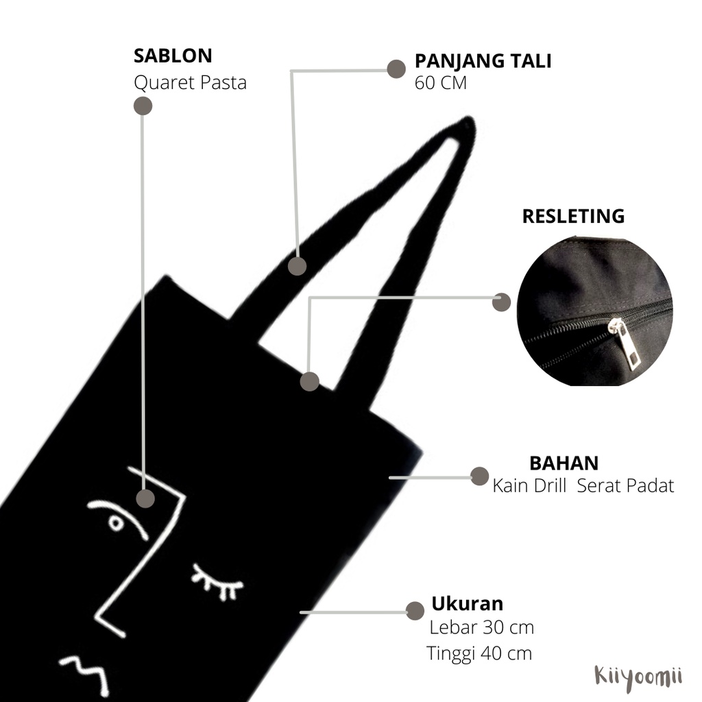 TOTEBAG DRILL GENIT [BISA BAYAR DI TEMPAT] BAHAN DRILL HALUS