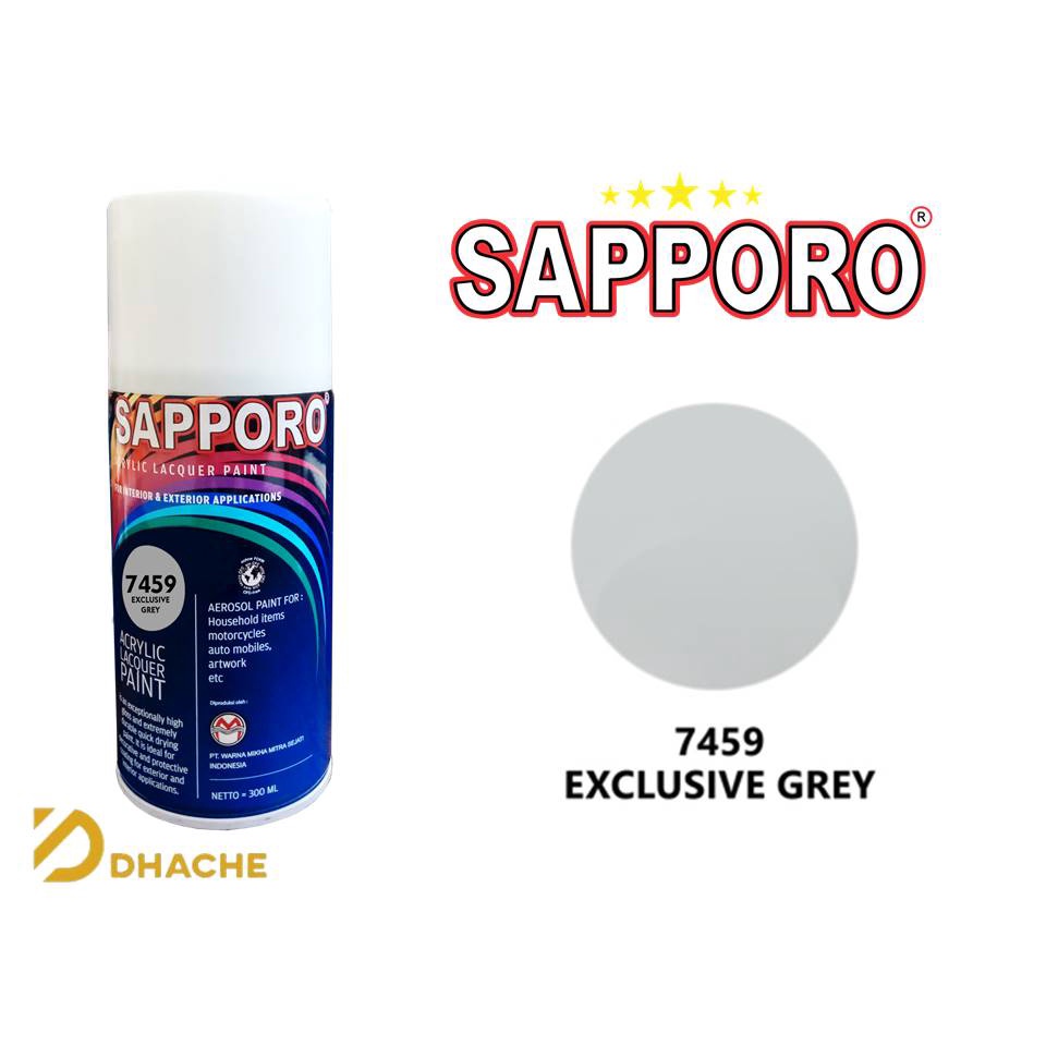 Sapporo Cat Spray 7459 Exclusive Grey 300 ml Cat Semprot Sapporo