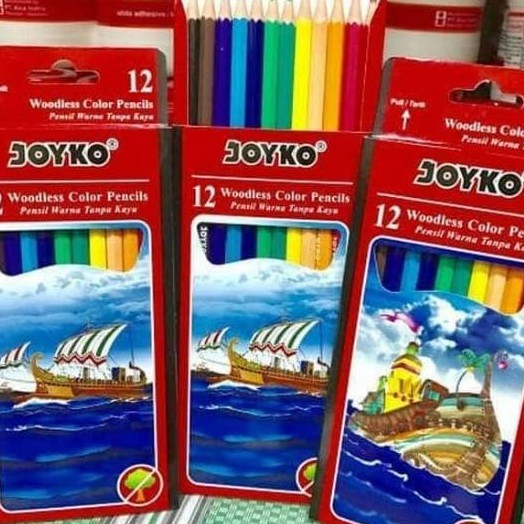 Pensil Warna Joyko isi 12w panjang pendek-2