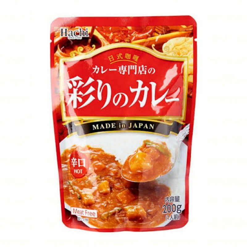 HACHI IRODORI CURRY HOT 200gr Bumbu Kari Jepang