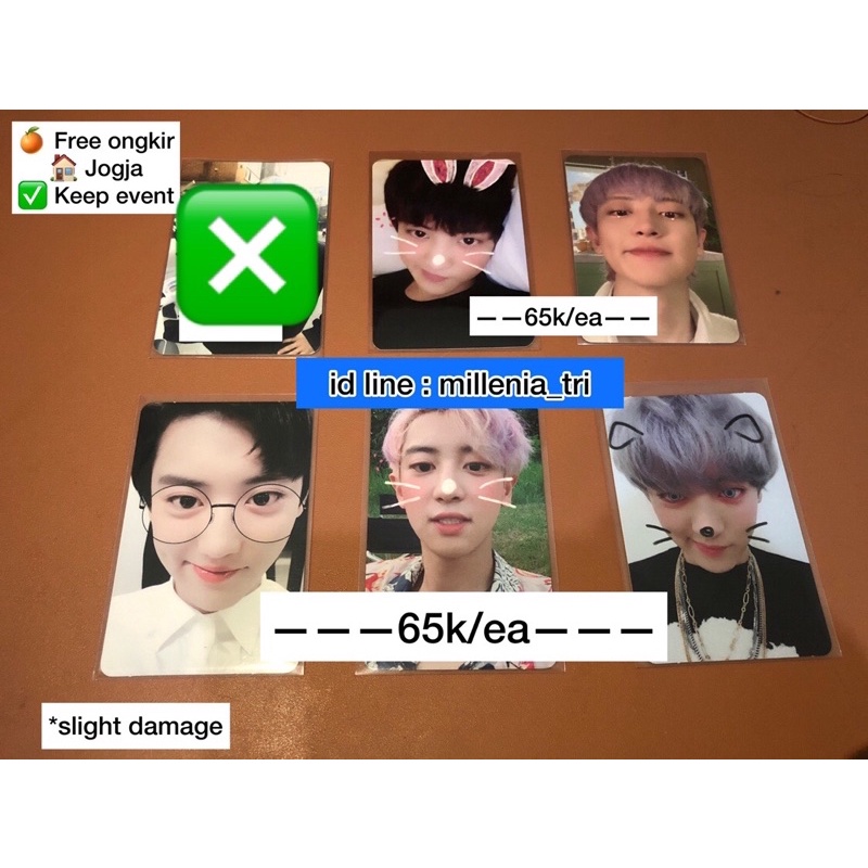 Photocard PC Chanyeol Universe Pc Chanyeol the war Kokobop Pc Chanyeol DMUMT Pc Chanyeol 1BV