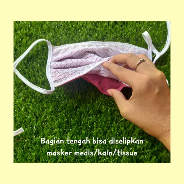 Masker kain / masker sensi / masker / masker kain 2 lapis