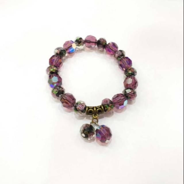 Gelang Kristal Bunga Mawar