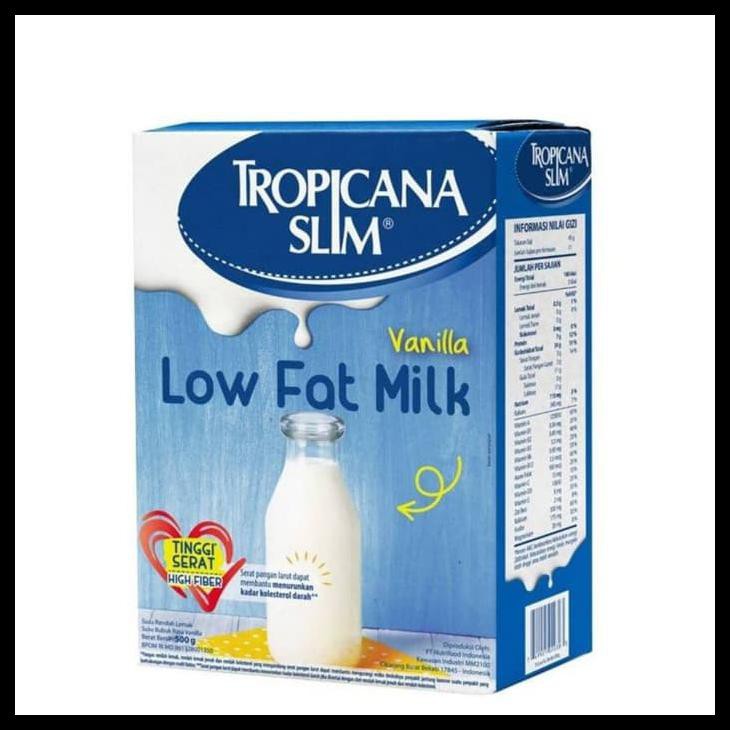 

Tropicana Slim Vanilla Susu Low Fat 500 G