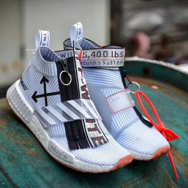nmd city sock off white