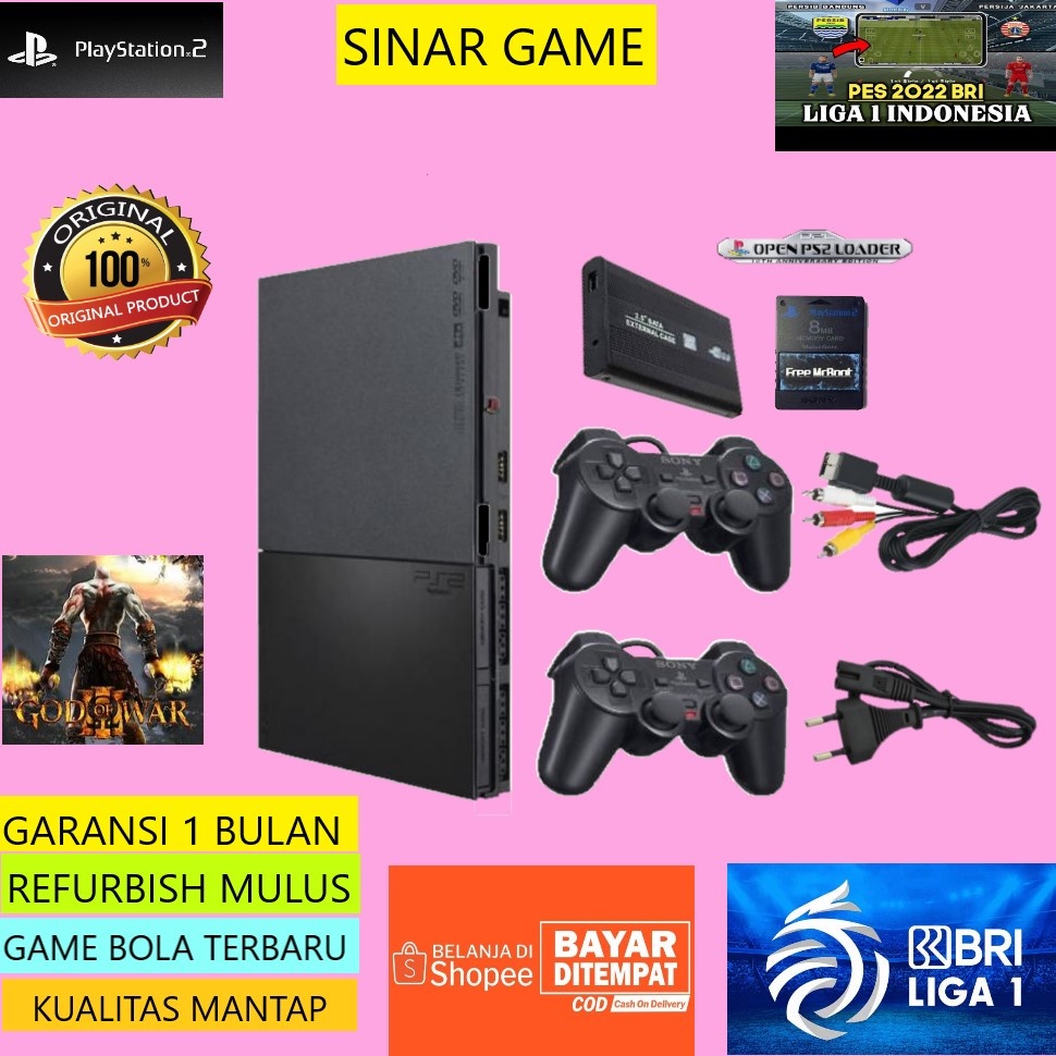 PS2 Slim Seri 9 MC BOOT, Full Game 500GB/320GB/250GB/160GB