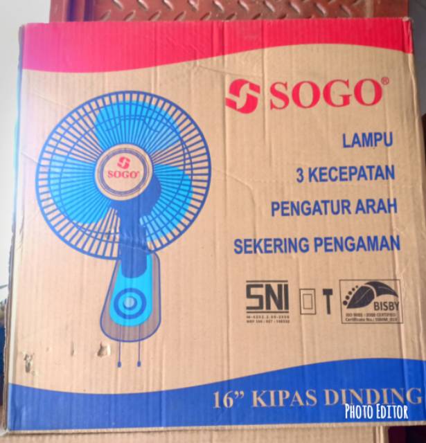 Kipas Dinding Sogo 16 Inch / Kipas Angin Tembok Sogo 16 Inch 1666