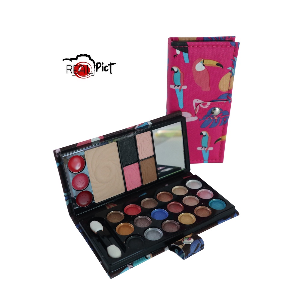 Paket Lengkap Termurah/Paket Make'up 8in1-Bedak Maybelline K.Lama+Eyeshadow Dompet Small+Mascara Hypercurl+LipGloss (Random)+Lipstik Maybelline+Lipbalm Aloevera+Eyeliner 24H+PAV Coklat+Free Tas Cometik