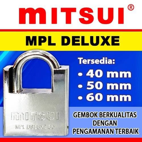 Harga Gila Gembok Rumah 40mm 40 Mm Mitsui Deluxe Kualitas Super Anti Congkel GDAZJfop79Wp