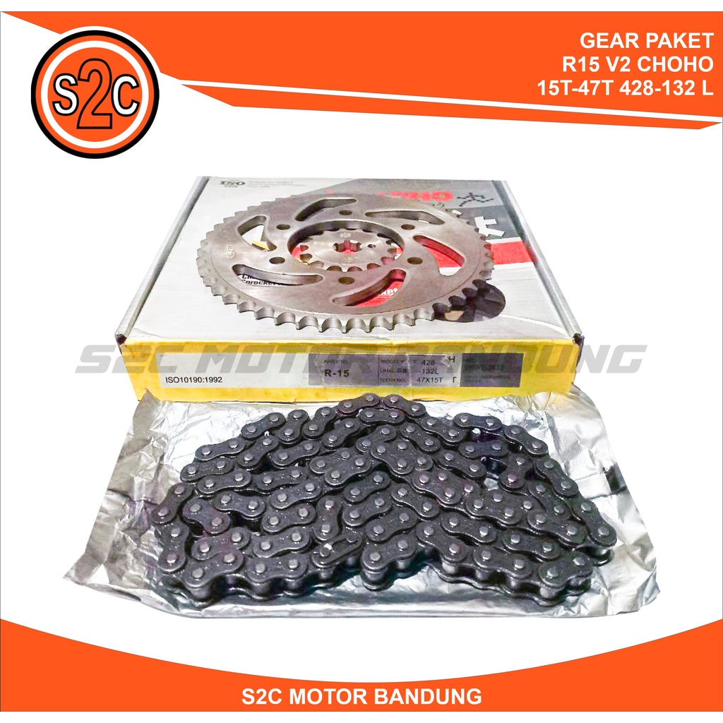 GEARSET GIR SET GEAR PAKET YAMAHA R15 V2 CHOHO