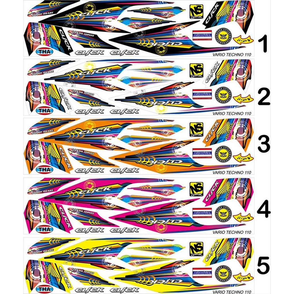 STRIPING HONDA VARIO 110 OLD TECHNO CLICK